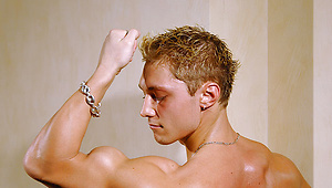 Blond bodybuilder Adrian Cole by Power Men image 7
