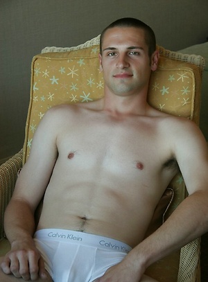 Raymond posing naked