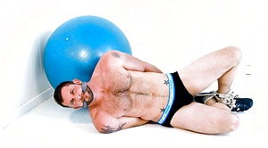 Hairy hunk Morgan Black by Bound Jocks image 5