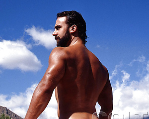 Chad Hazard shows his perfect muscled body