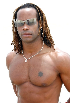 Marlone Starr posing naked outdoors by Black Stud Society image 8
