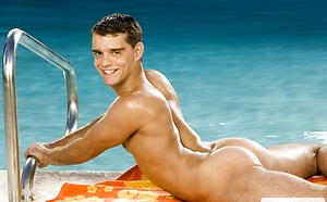 Cole Ryan posing naked by Hot House Backroom image 14