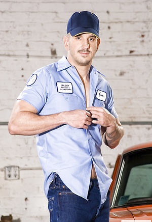 Jay Armstrong shows his hot ripped body and cock by Hot House Backroom image 1