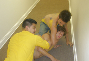 Wild frat boys get drunk ad have a suck and fuck gay orgy
