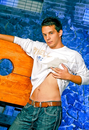Cute twink boy Brand Shay stripping