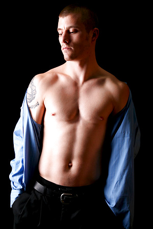 Franke posing naked and jerking off dick