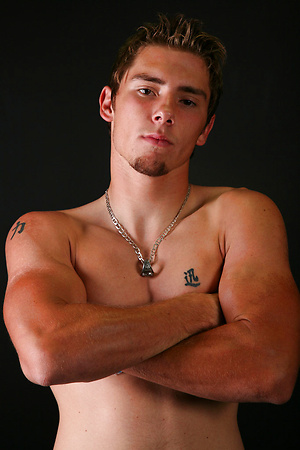 Bryson posing naked
