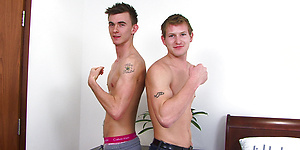 Straight Boxer Reece Sucks His First Cock and its Big Liam's!