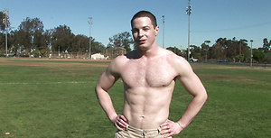 Brant jerking off dick