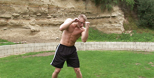 Cute young athlete Phil posing naked