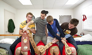 These pledges end up loving the dicks shoved in their asses!