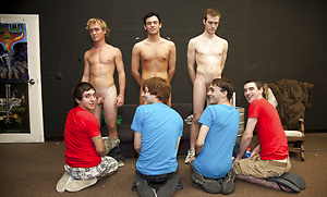 Cum covered college faces!
