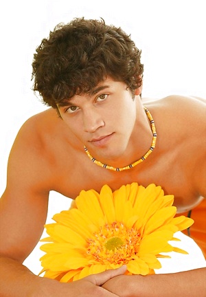 Jock Latino Grigorio Carrera has his dick rock hard as he relaxes and plays with it