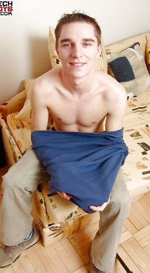 Czech boy posing naked