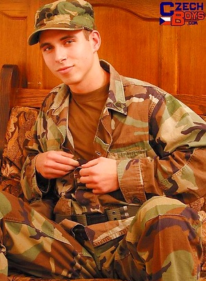 Miltary muscle man