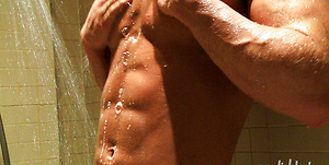 Straight Young Pup Justin Shows his Big Uncut Cock & Fires Cum Like a Water Canon!