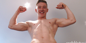 Young Straight Blond Hunk Tom Reveals His Ripped Body and Ultra Big Uncut Cock!