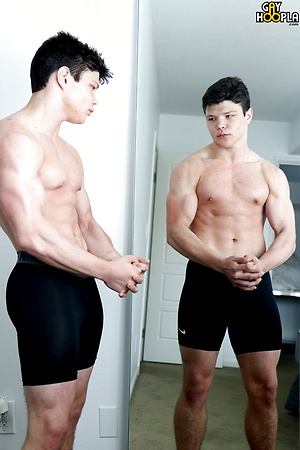 Teen Jock Josh Farve Jerks Off