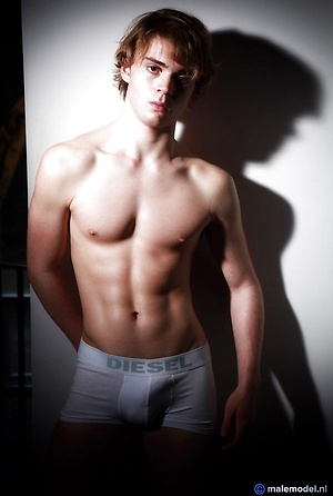 Gabriel posing in studio