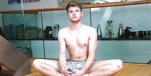 Straight Blond Footballer Archie Wanks his Uncut Cock Wearing his Football Kit & Cums all over Himself!