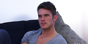 Ripped jock Jay Hall has a big blue dildo that he tries to get deep in his asshole by English Lads image 2