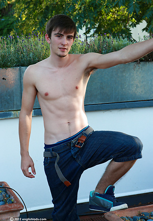 Lean and Toned Young Pup Jorge What a Beautiful Erect Uncut Cock!