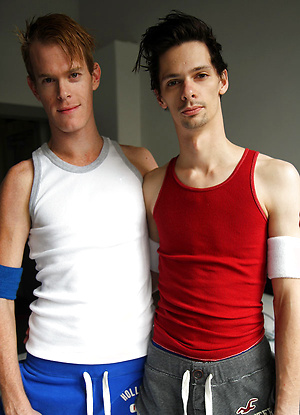 Nick's first porn shoot with Ryan Anderson