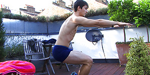Young Straight Triple Jumper Jorge with a Perfectly Formed Rock Hard Uncut Erection!