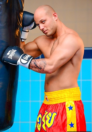 Joe Justice in a gym