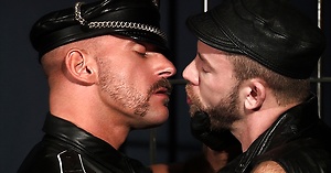 Samuel Colt and Shay Michaels - leather men