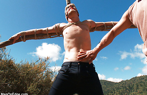 Logan Stevens is captured and edged. by Men On Edge image 3