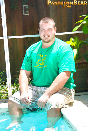 Chubby dude Hunter posing outdoors by Pantheon Bear image 1