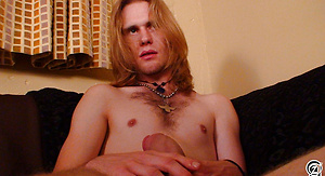 Long Haired Rocker With Thick Dick and Unshaved Pubes