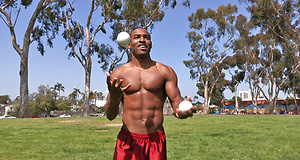 Well hung black dude Markus strokes dick