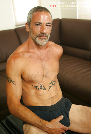Vincent strokes cock by Hot Older Male image 6