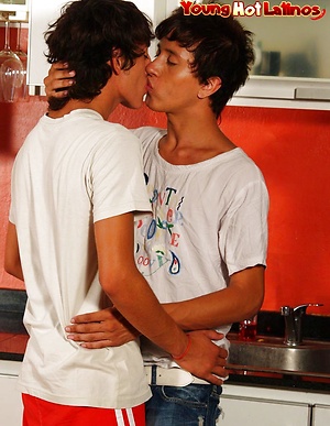 Federico and Alejandro fucking in a kitchen