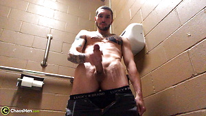 Jake Hart Public Restroom Jerk, Scene #01