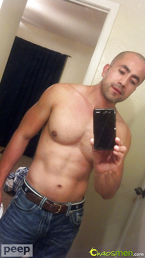 Bald man jacking off by ChaosMen image 12
