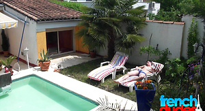 Playing around the pool by French Dudes image 1