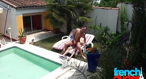 Playing around the pool by French Dudes image 5