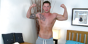 Straight & Tall Hunk James Shows off His Hairy Body