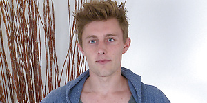 Tall, Straight, Lean & Toned Our Latest Young Man Cameron Shows off his Very Hard Uncut Erect Cock!