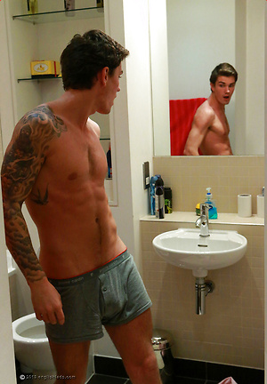 Straight Muay Thai Fighter Harvey Shows off His Thick Uncut Cock & Special Tattooed Hole!