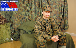 Corporal Anderson jacking off dick by All-American Heroes image 7