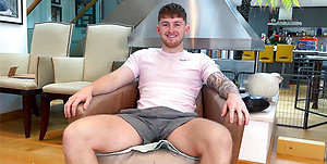 Young Straight Footballer Shows off his Fit Body & Wanks his Uncut Cock & Cums!