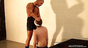 Aday Traun and Carlos Bellic engage in rough gay BDSM sex action by Jalif Studio image 2