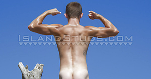 Bubble Butt Grant is Back! Tall Muscle Twink Skinny Dips, Pees, Opens Hole x2 and Busts a Big Load Only Here! by Island Studs image 5