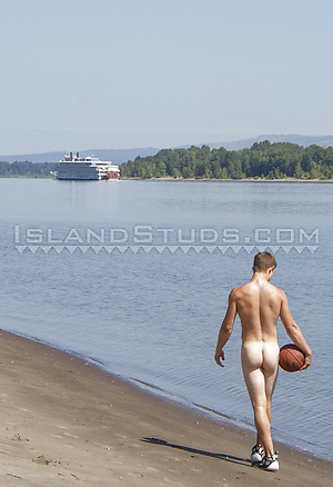 Bubble Butt Grant is Back! Tall Muscle Twink Skinny Dips, Pees, Opens Hole x2 and Busts a Big Load Only Here! by Island Studs image 6