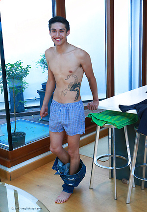 Tall & Lean Young Straight Pup Charlie Shows off His Big Uncut Cock & Winking Hole!