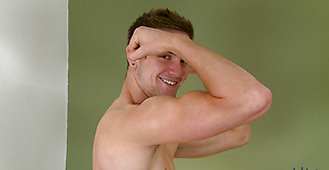 Hunky Straight Joel Shows Off His Thick Uncut Cock & Muscular Body